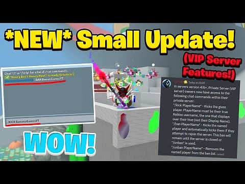 *NEW* Small Update (VIP Server Features) | Bee Swarm Simulator 🐝