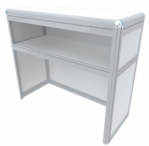 [Hot Item] Display Event Counter Foldable for Octanorm Exhibition Booth Portable Table Trade Show Counter