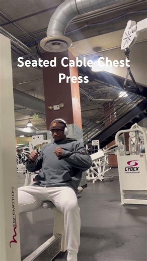 How to do a Seated Cable Chest Press