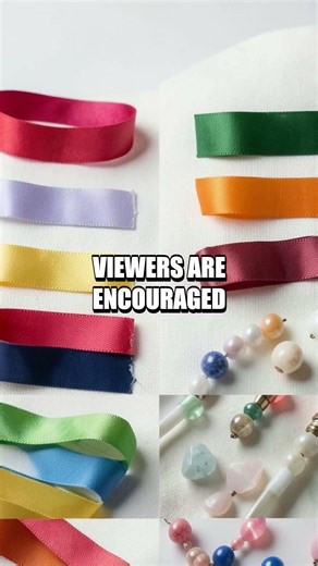 DIY Beaded Ribbon Thread Art on Canvas