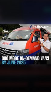 Prasarana Malaysia will be adding 300 new vans to its demand responsive transit (DRT) operations in the Klang Valley and Penang by June 2025. The on-demand van service provides first and last mile connectivity with Rapid KL rail services, and supports the existing Rapid Bus service. | The Edge Malaysia