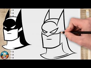 COMO DIBUJAR A BATMAN FÁCIL paso a paso dibujos - HOW TO DRAW BATMAN easy step by step