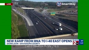 New ramp from BNA to I-40 East opens