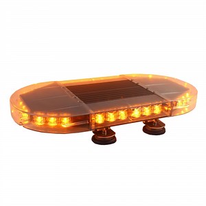 [Hot Item] Slim Mini LED Strobe Lightbar Warning Flashing Lightbar with Magnet Feet Cigarette Plug