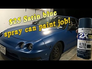 CHEAP Navy Blue Spray Can Paint Job With Pretty Awesome Results