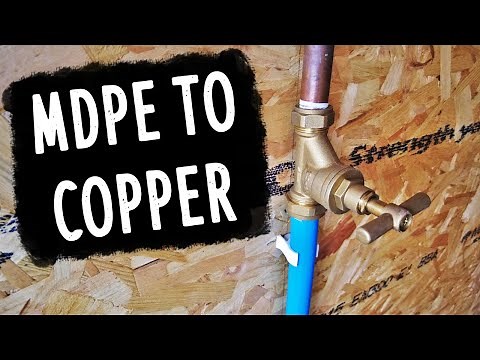 MDPE to Copper Pipe - Stopcock - Water Connection
