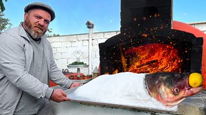 1.4M views · 19K reactions | Gigantic Fish Under A 50kg Layer Of Salt Baked In The Oven! #fish #oven #salt #cooking | Kanan Badalov | Facebook