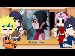 Team 7 + Hinata react Boruto and Sarada [Borusara]