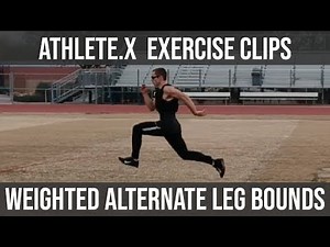 Alternate Leg Bounds With Weight Vest | ATHLETE.X