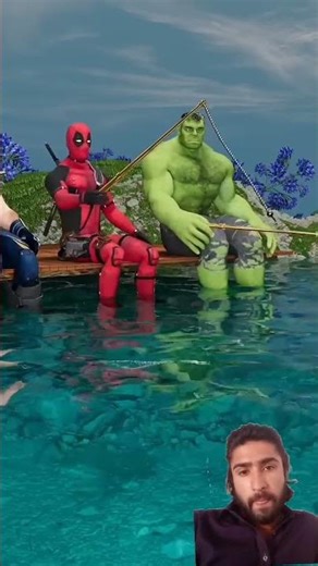 wolverine vs Deadpool vs hulk |hulk catches a snake#wolverine #hulk #deadpool