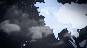 Pakistan 3d map with flag ,Pakistan map animation