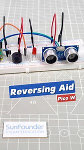 8.9K views · 89 reactions | DIY Reversing Aid with Raspberry Pi Pico W #electronics #engineering #electricalengineer #arduinobeginner #python #micropython #microcontroller | SunFounder OpenSource | Facebook