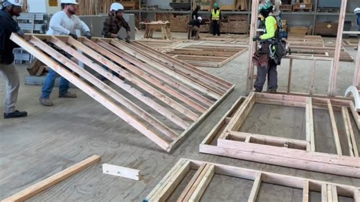 Las Vegas Carpenters hard at work in their Wall Forming class! Learn how to get started at wsctf.org or give your local training center a call! #wsctf #carpenters #apprenticeship | Western States Carpenters Training Fund