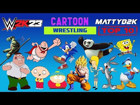 Top 10 Greatest Cartoon Wrestling Matches of All Time on WWE2K23