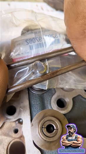Valve Lock Installation in Seconds | Pro Mechanic Skills #mechanic #engine #skills #shorts #how #yt