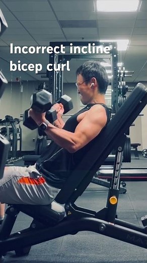 How to correctly perform incline bench bicep curl