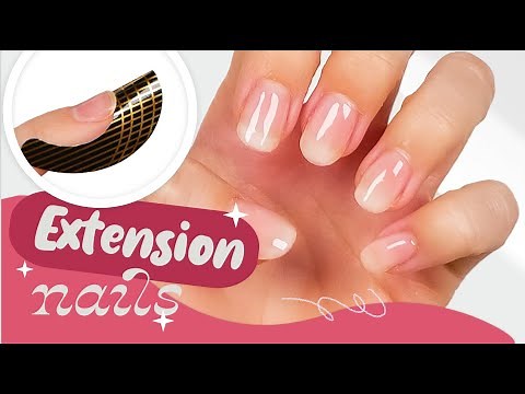 NAIL EXTENSIONS using Nail Sticker Forms