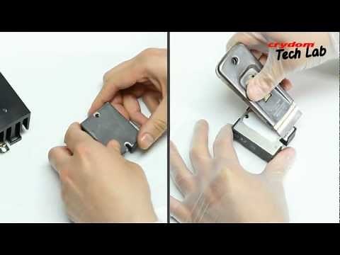 Crydom TechLab 2 - How to correctly install panel mounted Solid State Relay to a panel or heat sink
