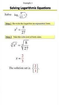 Solving Basic Logarithmic Equations ✏️ | Easy Log Steps Made Simple! Example 1