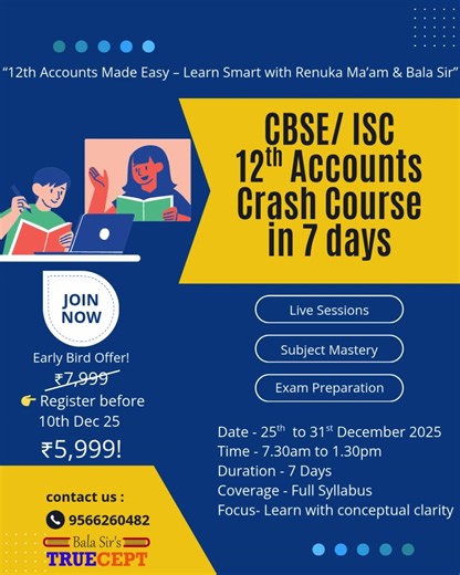 12th Crash course 2025