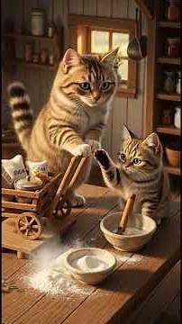 🍎✨ The Muddy Apple Miracle | Mama Cat & Baby Cat’s Sweet Lesson of Love 🥧🐾 #babycat #cat #cutecats