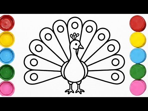How to draw a peacock | Easy Drawing