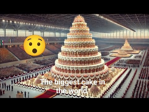 the biggest cake in the world 🌍🌍