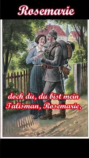 Rosemarie (Es ist so schön ...) #soldatenlied #volkslied #deutsch