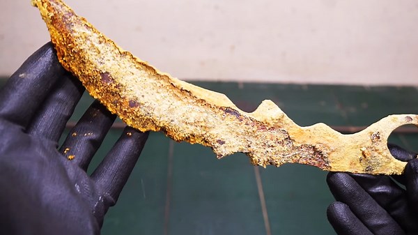 Bring Back the Shine of an Old Rusty Tactical Karambit Blade