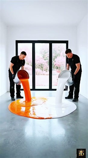 “Multi-Color Epoxy Floor 😍 So Satisfying You Can’t Look Away!” #shorts