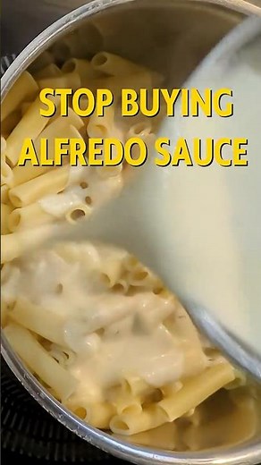 this quick and easy Alfredo sauce is better than store bought #cookingathome #easyrecipe