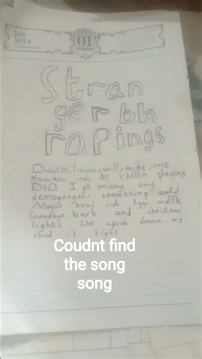 stranger things rap lyrics