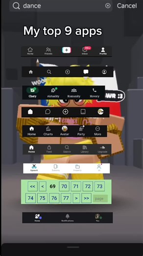 Btw they are not in the order what of those apps i use more often, its just a list of the bottom gui of some apps like: Tiktok, Character Ai, WhatsApp, Chai, Roblox, Soundcloud, CapCut, Rule 34 and Discord (yeah thats the list order from top to bottom) #apps #myapps #9 #roblox #fyp