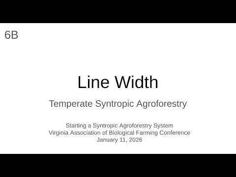 6B Line Width - Temperate Syntropic Agroforestry