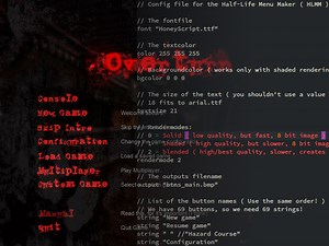 Half Life Menu Maker file