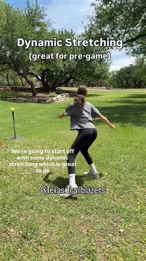 Dynamic stretching - great for pregame warmup