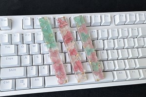 Custom Resin Keycap: Artisan Floral Spacebar, Cherry MX Keycaps - Etsy