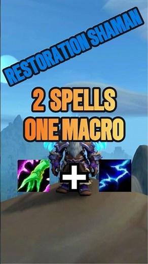 Resto Shaman Macro: Healing Wave or Lightning Bolt with One Key!
