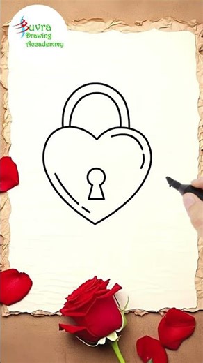 Learn How to Draw Lock and key step by step | #shorts #drawing #viral #key #trending #painting #art