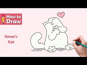🎨 How to Draw Simon's Cat Step by Step! 🐱✨ #ArtTutorial #SimonsCat