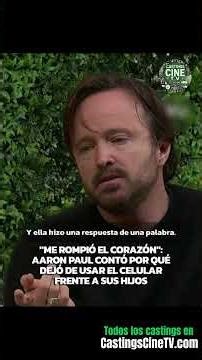La reflexión de Aaron Paul (Breaking Bad) sobre el celular que te va a hacer pensar 📵🥲