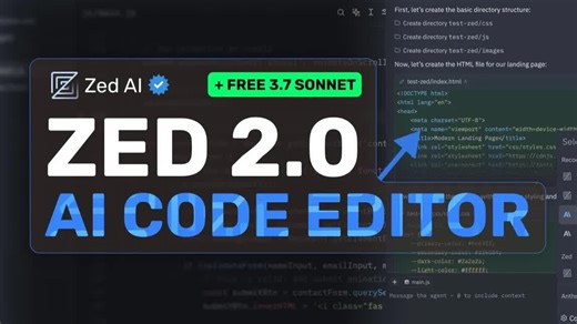Zed智能AI代码编辑器震撼登场：别再死守Cursor了！这款极速AI编辑器简直逆天！