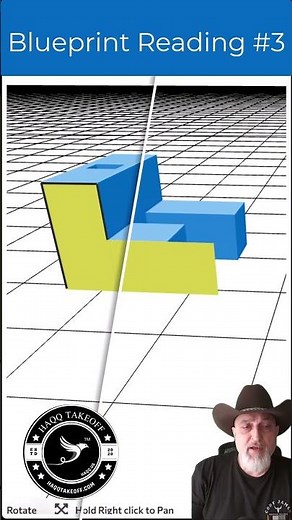 Blueprint Reading shorts#3/2 - Orthographic Projection