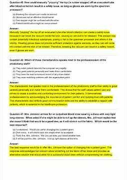 Phlebotomy Exam Questions! & Trivia Exam Questi video