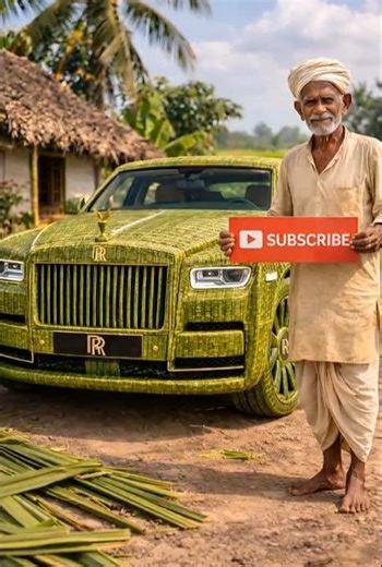 “Garib Artist ka Kamaal 😲 Nariyal Pattiyon se Bana Di Rolls Royce | Support Indian Talent”