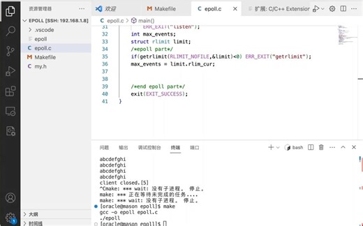 15. linux C socket-epoll