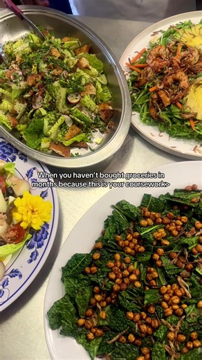 My metabolism has definitely been thrown for a loop this semester 🥴 not to mention all the leftovers from other classes #culinaryschool #culinaryarts #culinarystudent #cookingschool #culinary