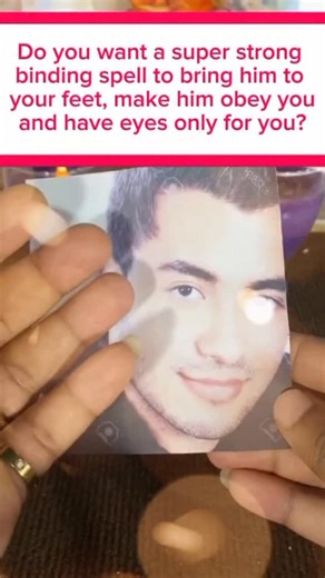 Master of the spells on Instagram: "Do you want a super strong binding spell to bring him to your feet,make him obey you and have eyes only for you,do this powerful spell and he will be yours alone,you will look for a photo of that person,the most recent one,and you will pass it all over your body so it carries your essence,take a bit of your pubic hair and place it on top of the photo,take a bit of your pubic hair and place it on top of the photo,like this the more days it remains unwashed,like