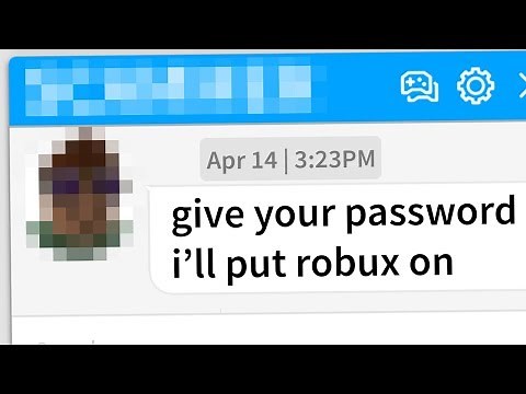 GIVING ROBUX TO ROBLOX SCAMMERS