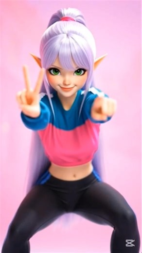Elf Girl Dance Vibes!✨💃 #shorts #trending #AnimeDance #ElfGirl #CGI #DanceShorts #3DAnimation #Viral